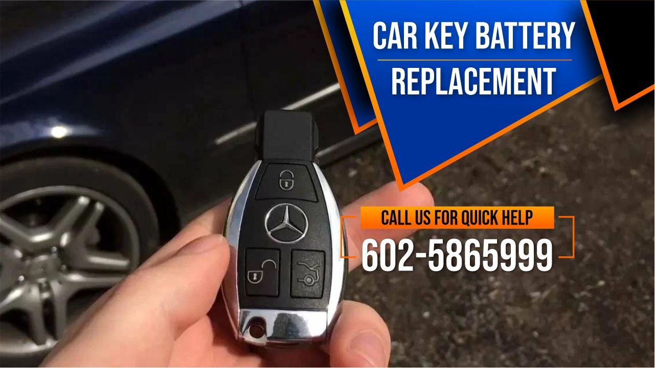 Mercedes-Benz car key battery replacement in Ahwatukee